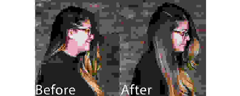 Best dry shampoo - before and after